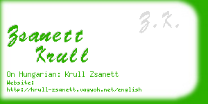 zsanett krull business card